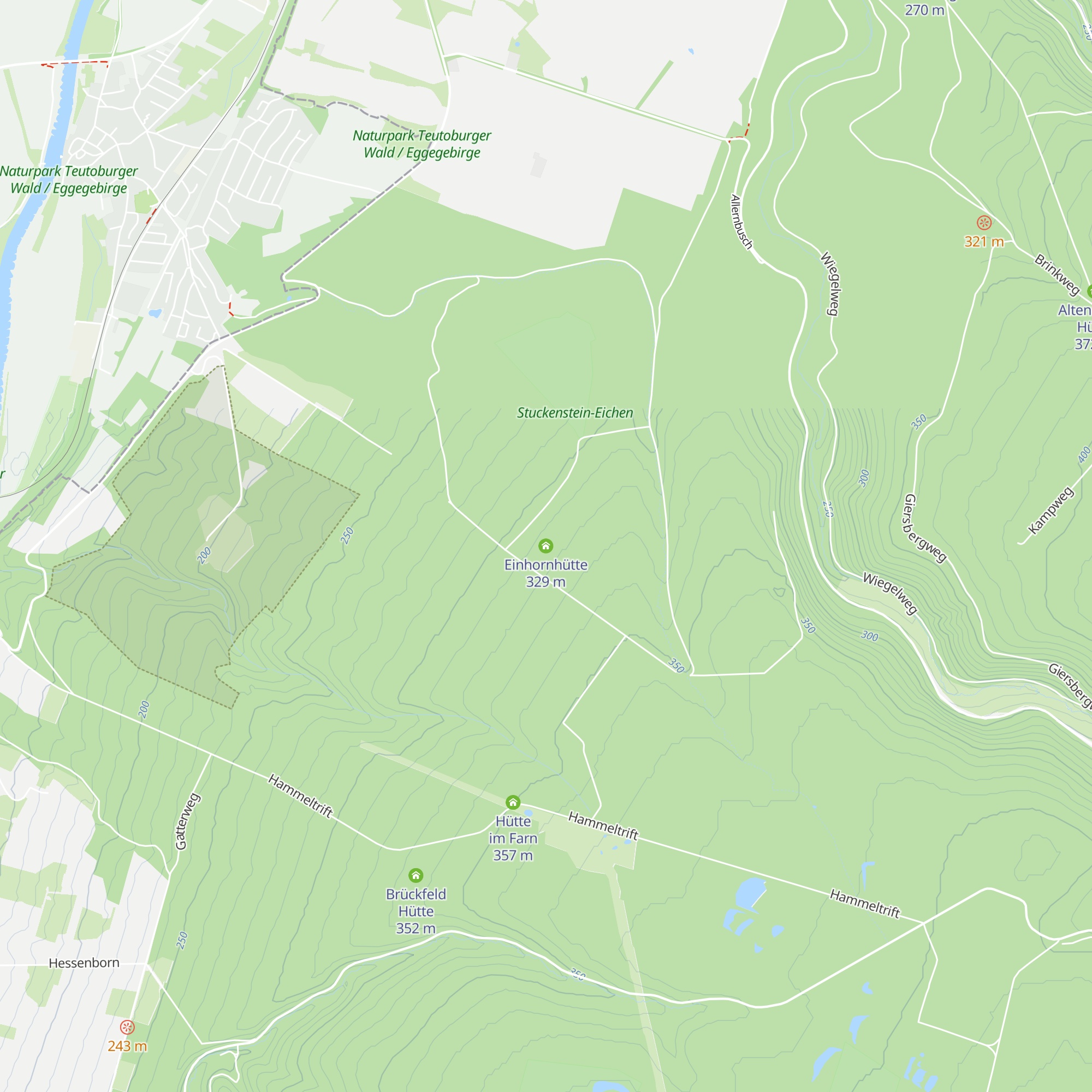 Einhornhütte map