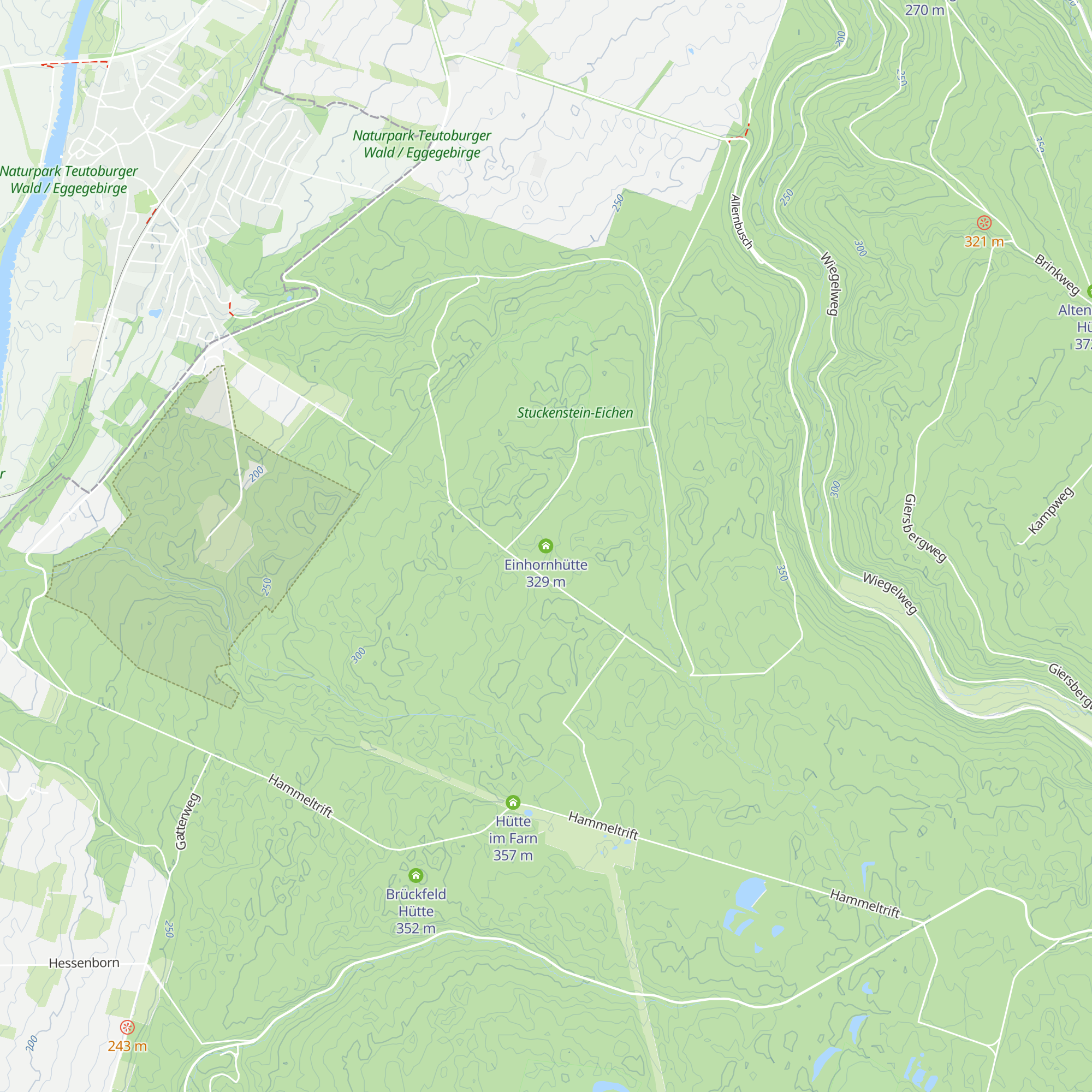 Einhornhütte map
