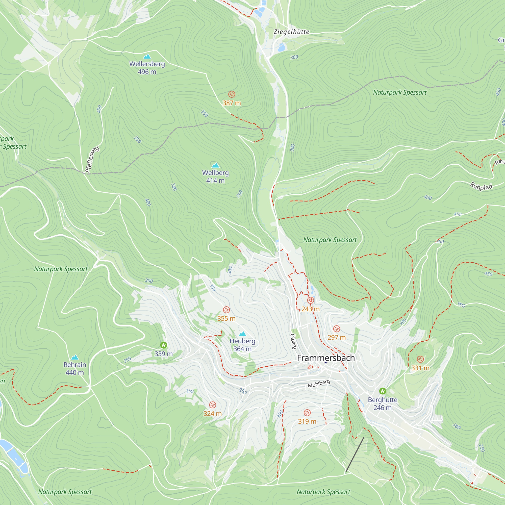 Hühnerhütte map