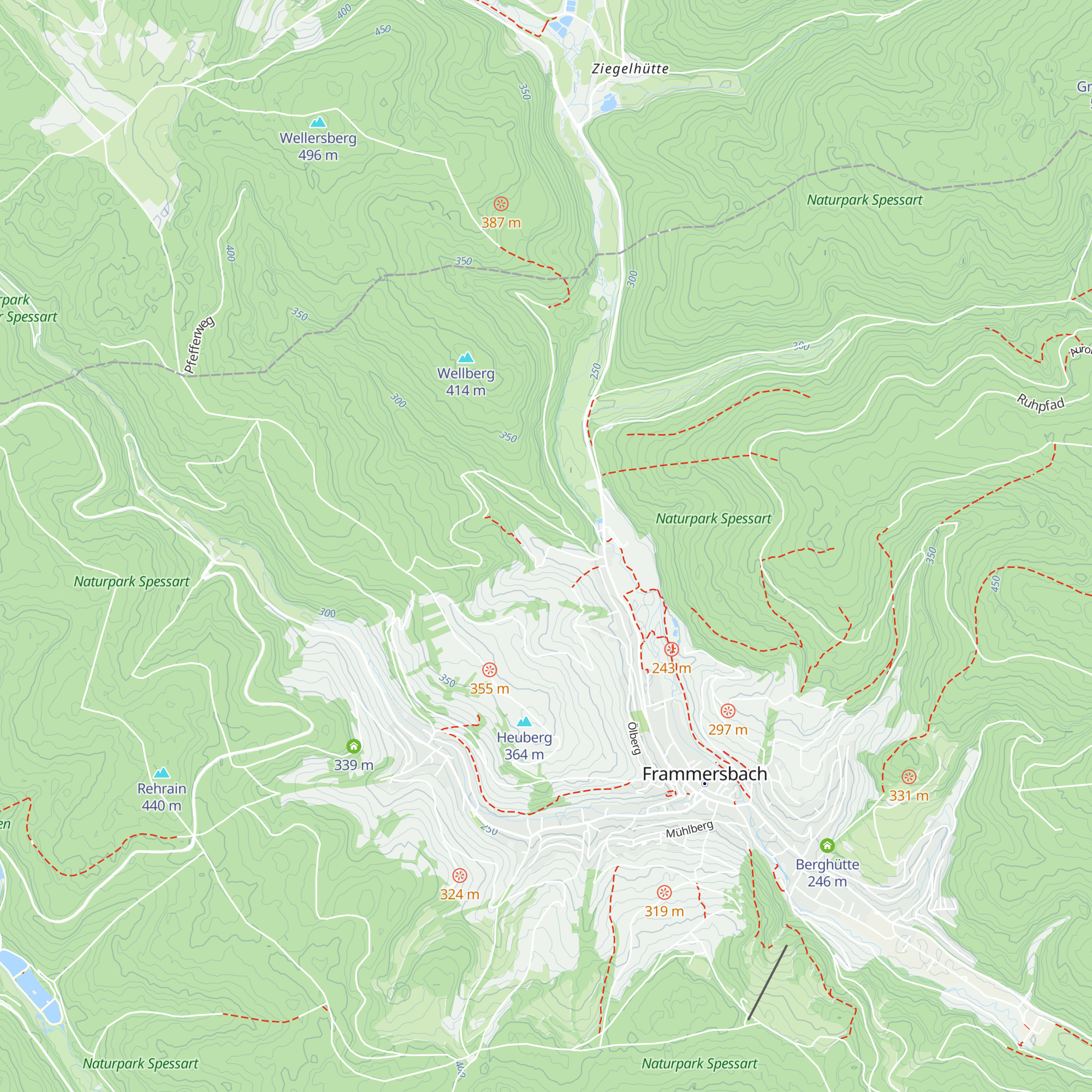 Hühnerhütte map