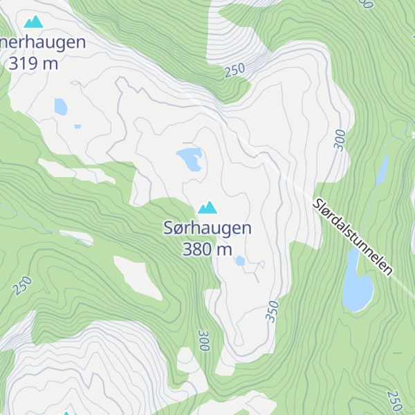 Map of Sørhaugen