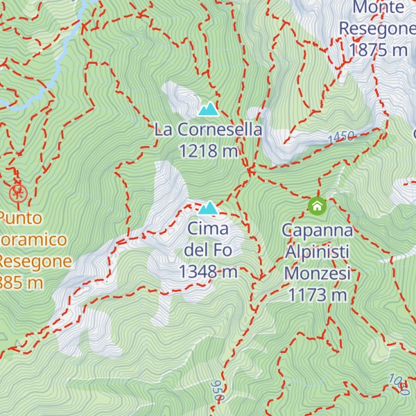 Map of Cima del Fo