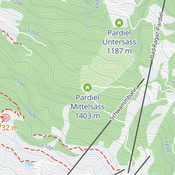 Map of Pardiel Mittelsäss