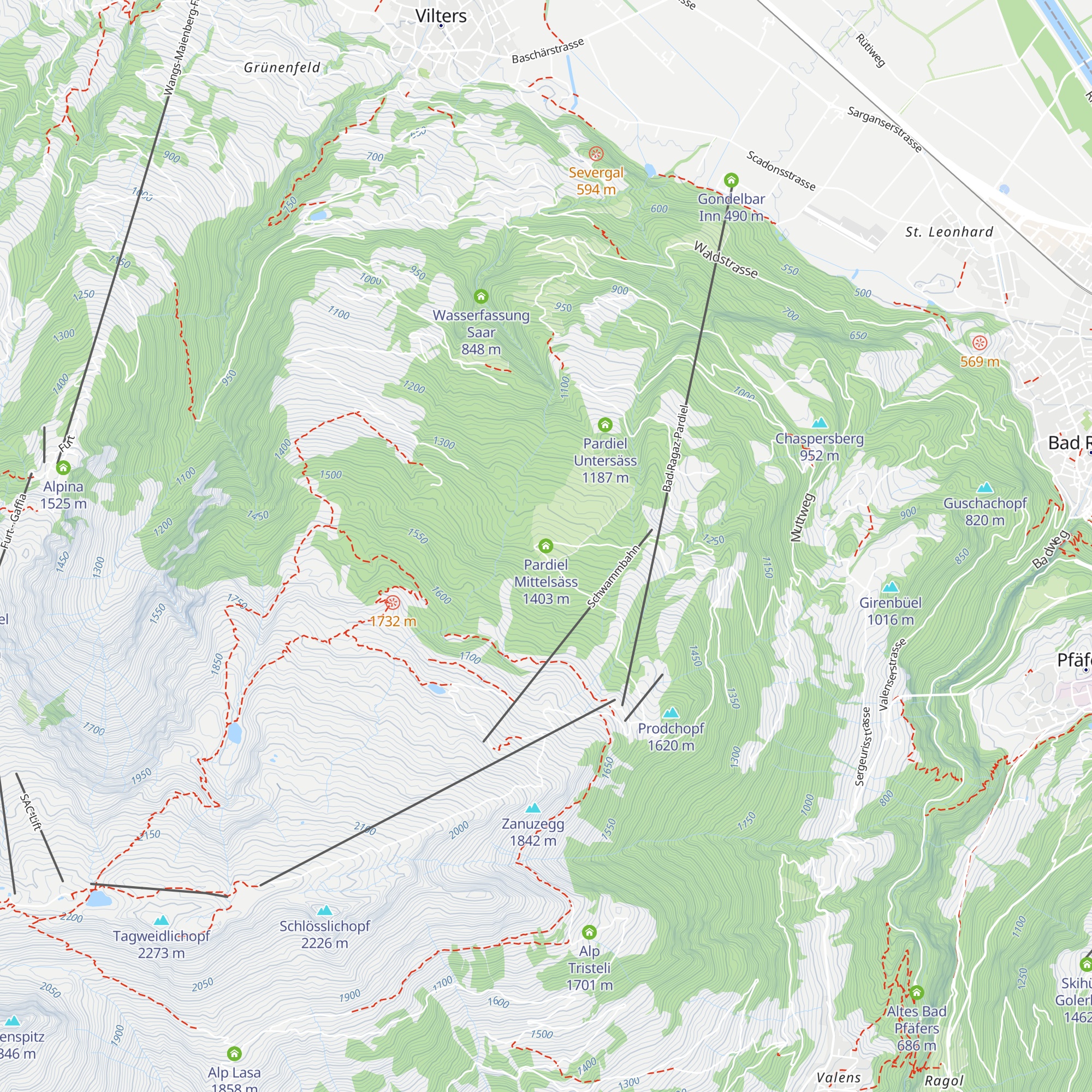 Pardiel Mittelsäss map