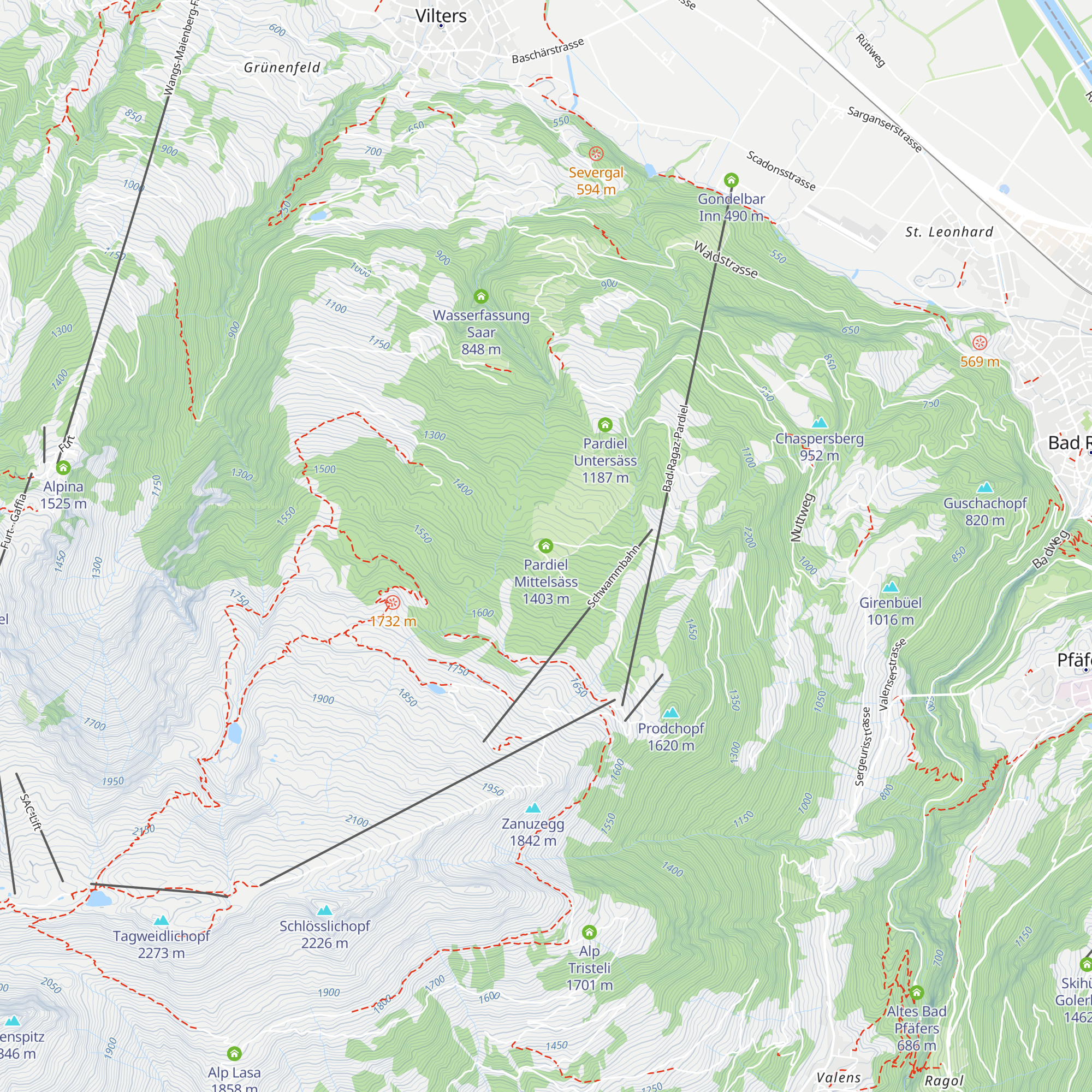 Pardiel Mittelsäss map