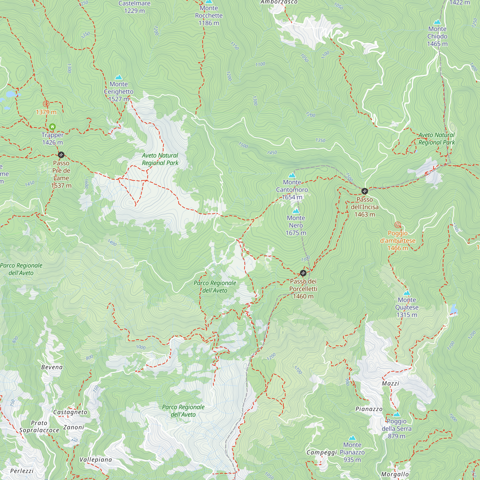 Rifugio Monte Aiona - Pratomollo map