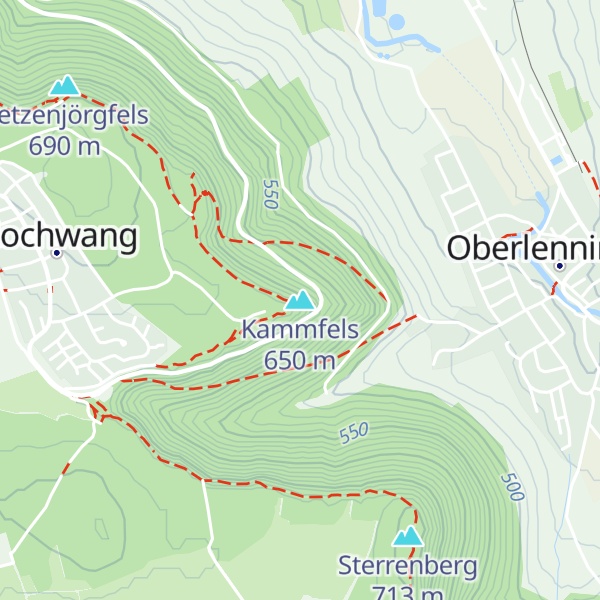 Map of Kammfels