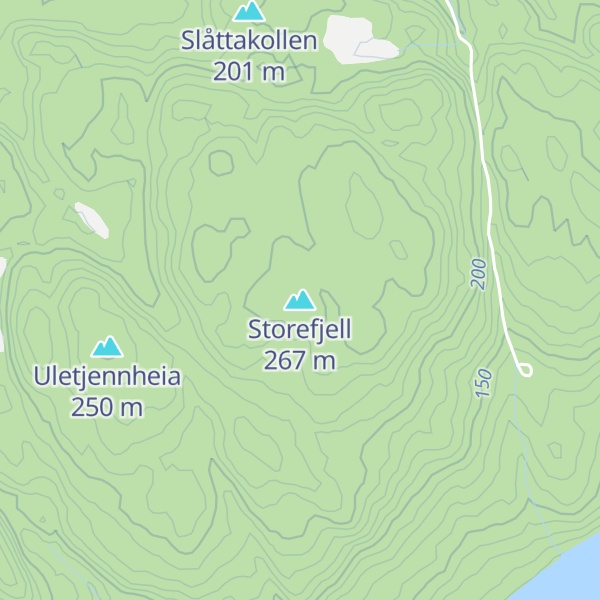 Map of Storefjell