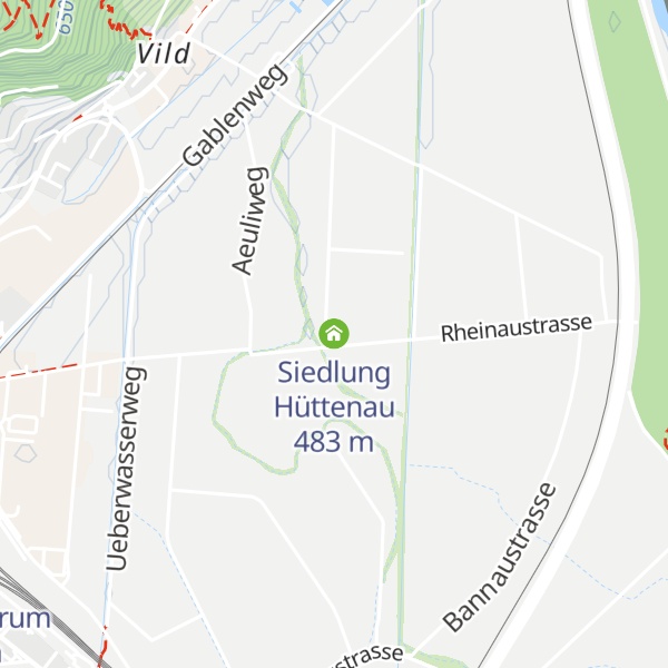 Map of Siedlung Hüttenau
