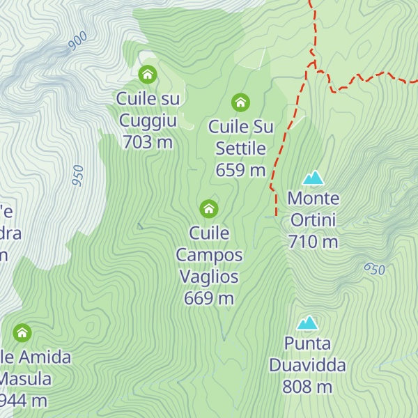 Map of Cuile Campos Vaglios