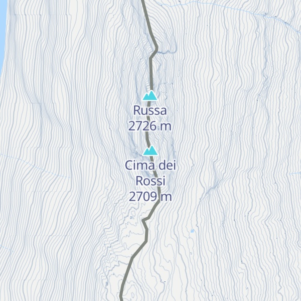 Map of Cima dei Rossi