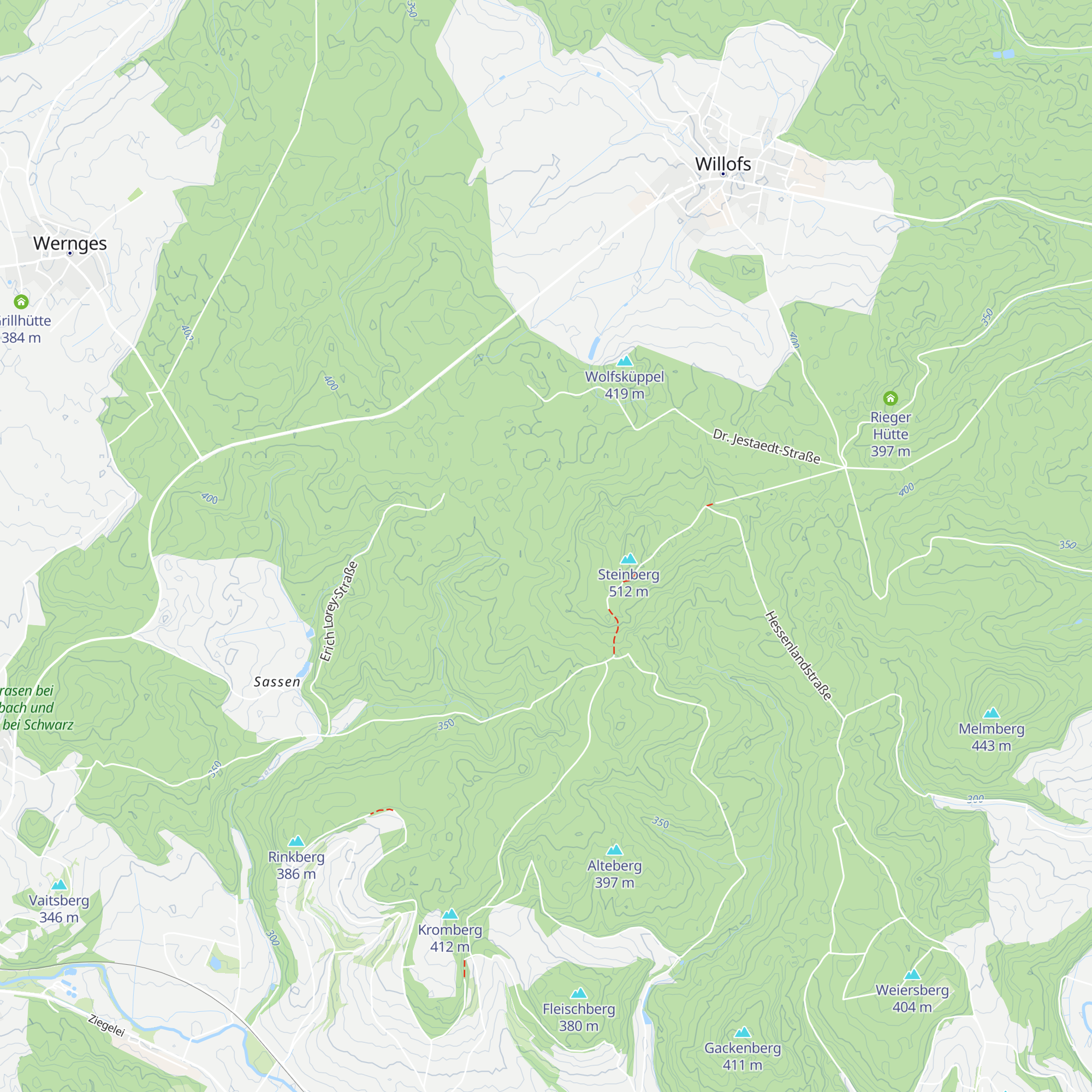 Steinberghütte map
