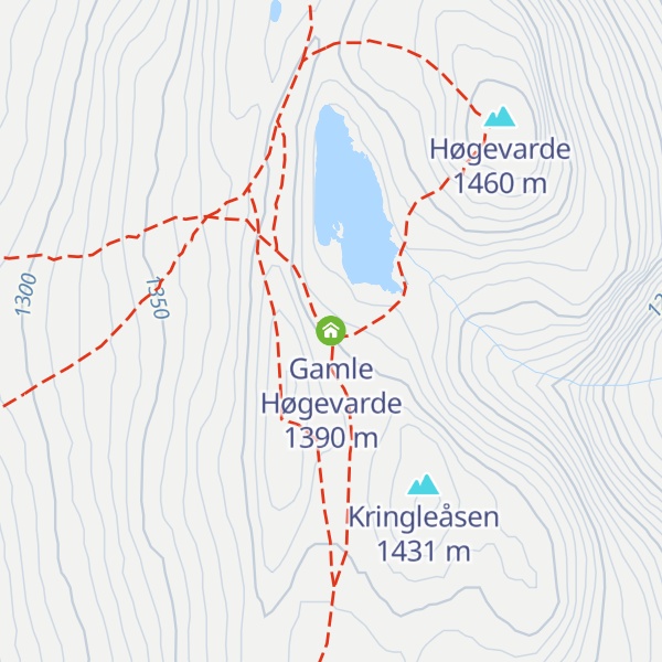 Map of Gamle Høgevarde