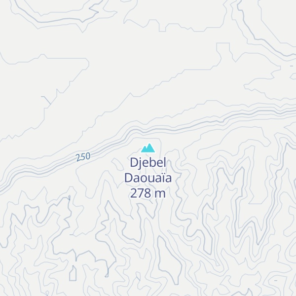 Map of Djebel Daouaïa