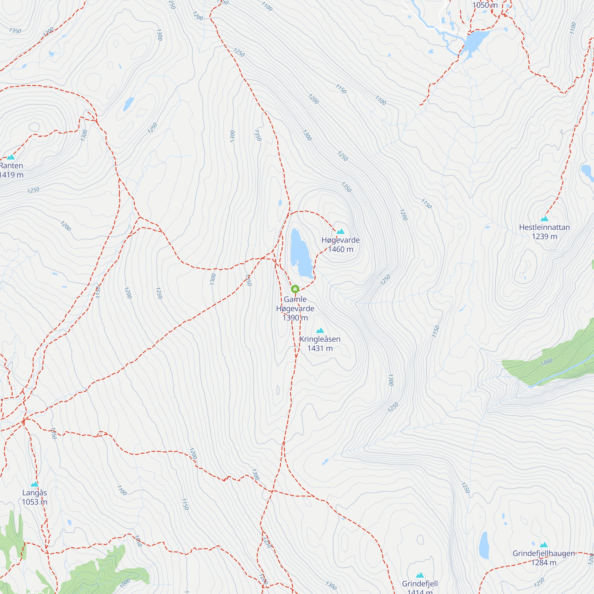 Nye Høgevarde map