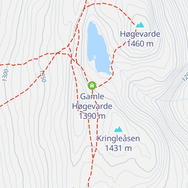 Map of Nye Høgevarde