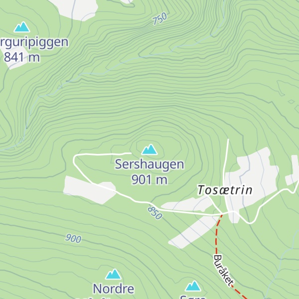 Map of Sershaugen