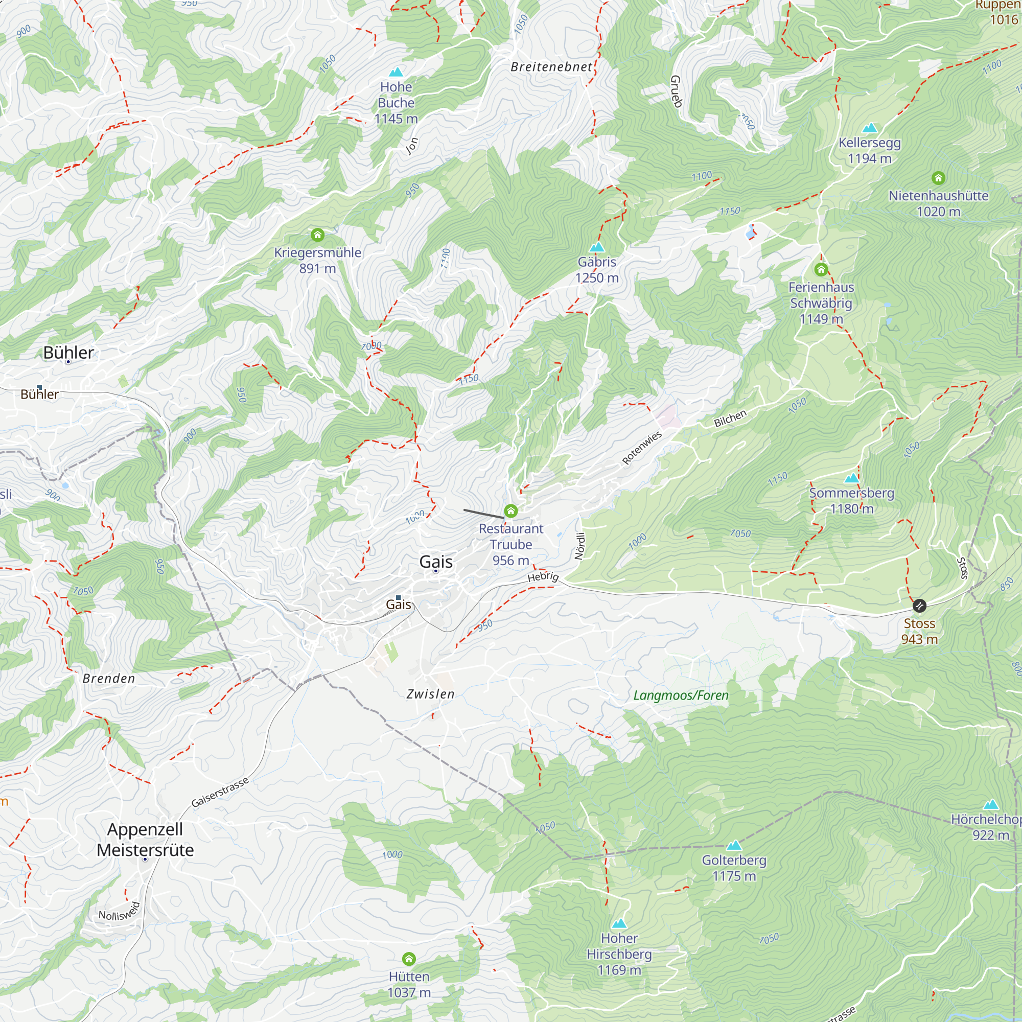 Restaurant Truube map