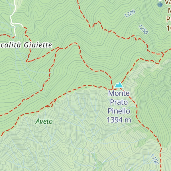 Map of Monte Zatta di Levante