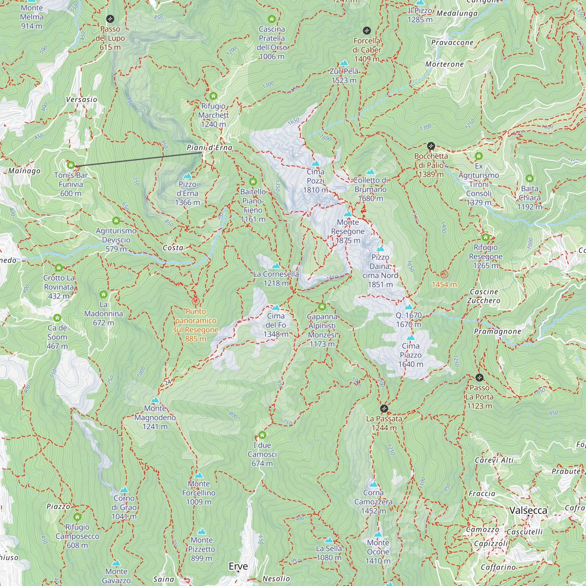Capanna sociale Giacomo Ghislandi map