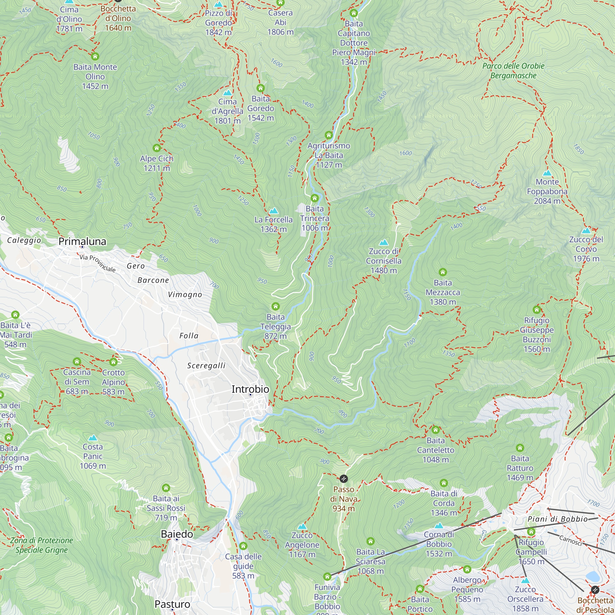 La Baita dei Faggi map