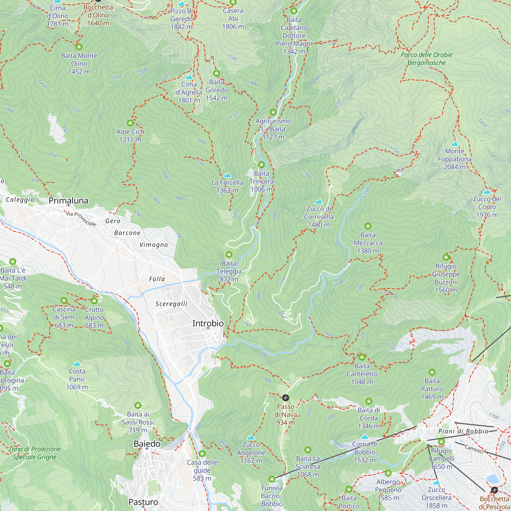 La Baita dei Faggi map