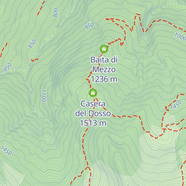 Map of Casera del Dosso