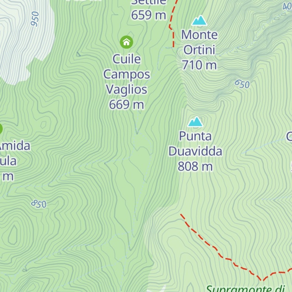 Map of Cuile Su Lidone I