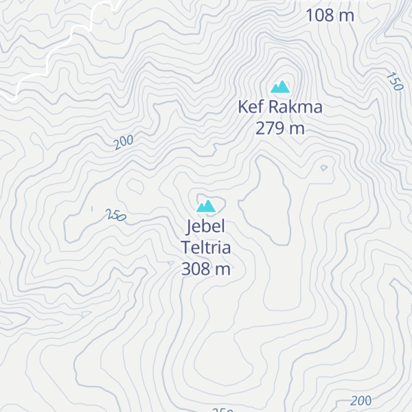 Map of Jebel Teltria