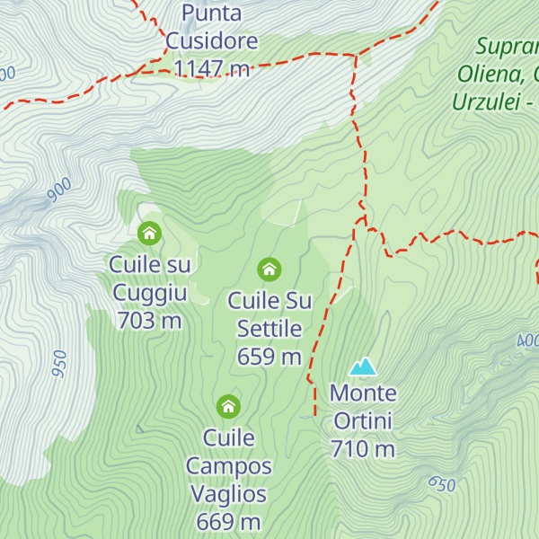 Map of Cuile Su Settile