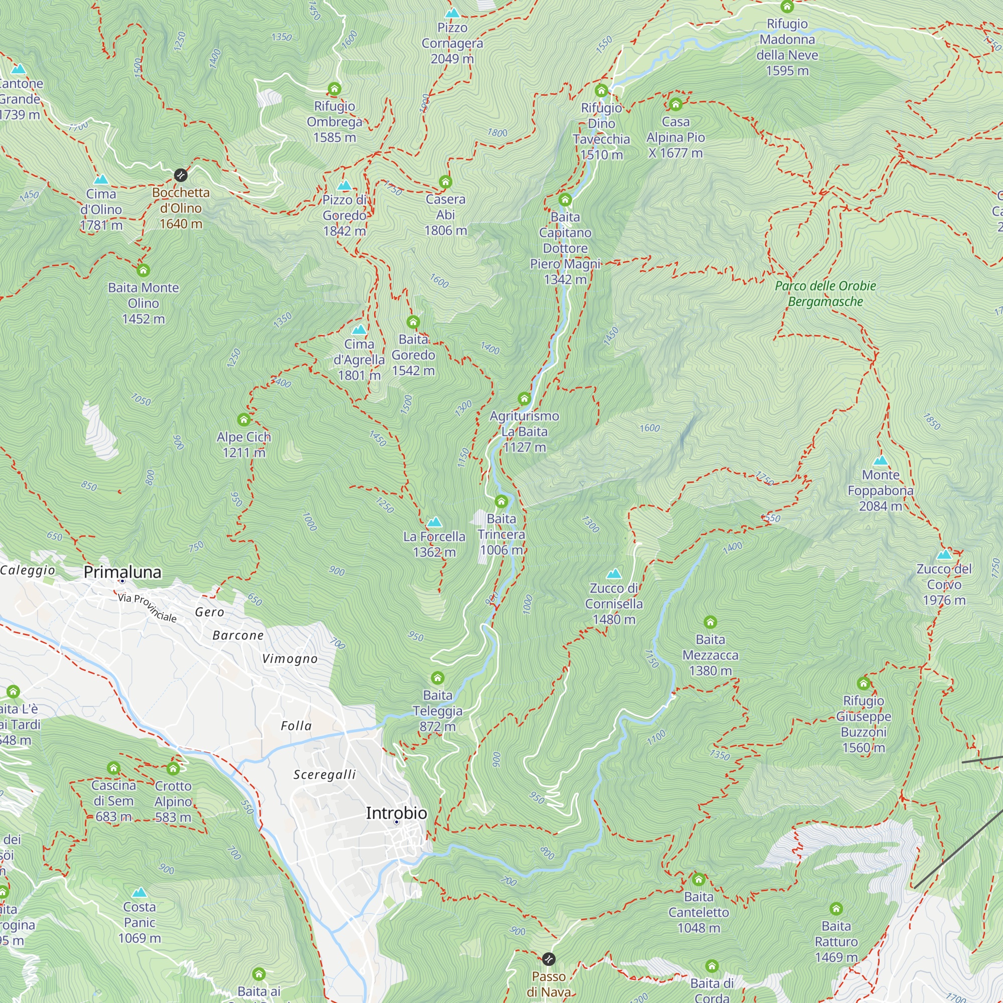 Baita Trincera map