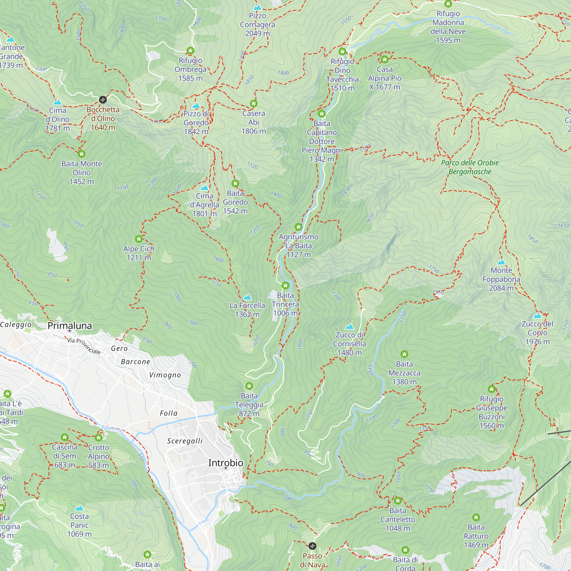 Baita Trincera map