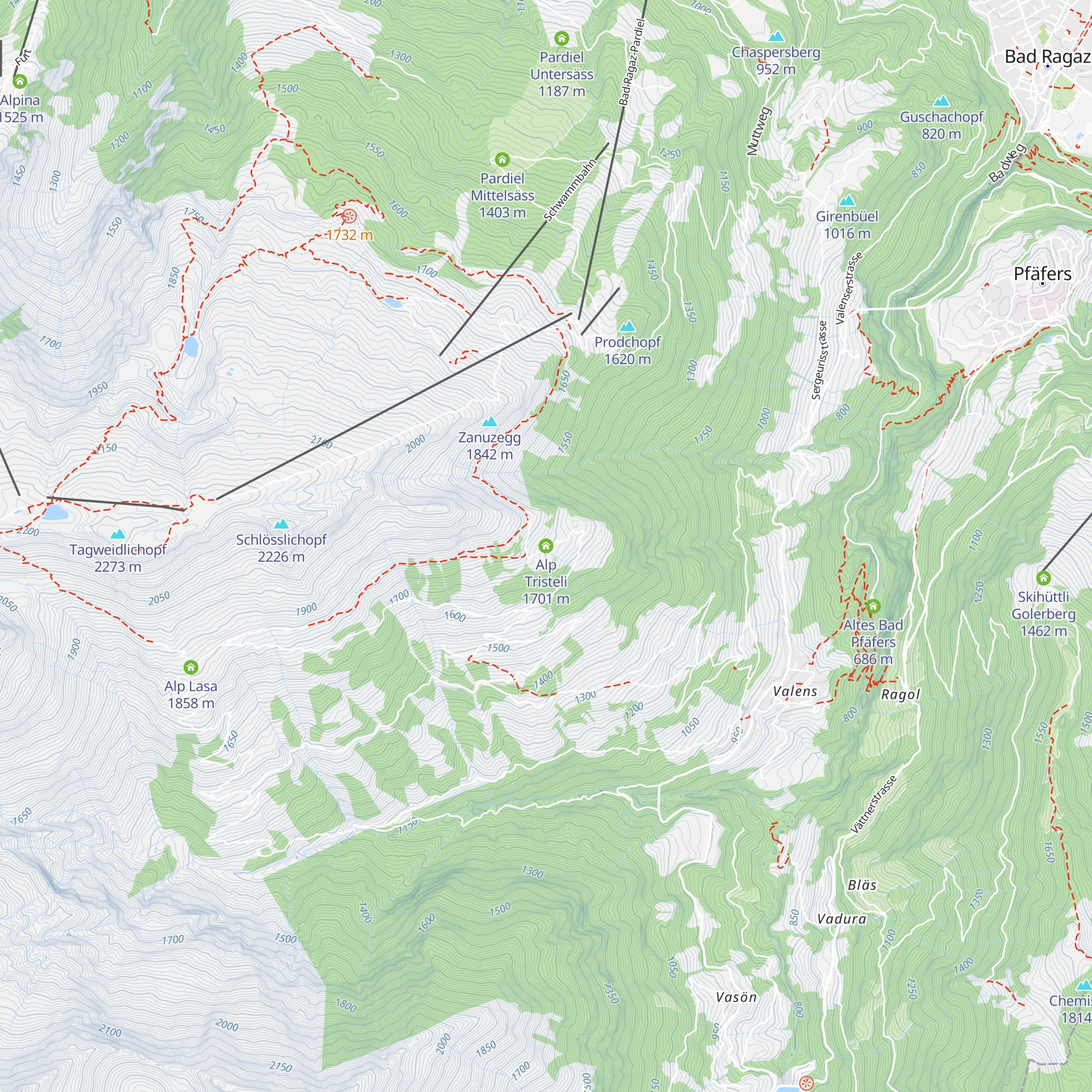 Alp Tristeli map