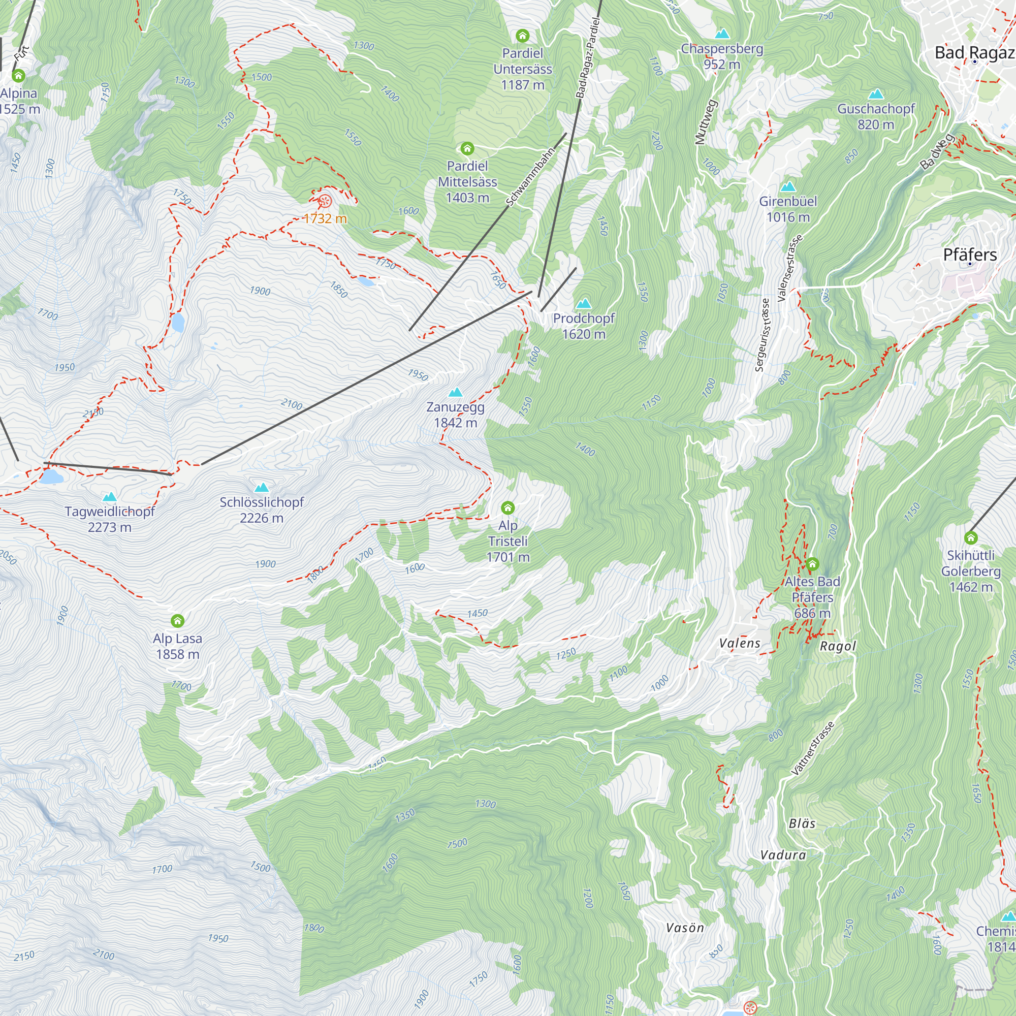 Alp Tristeli map
