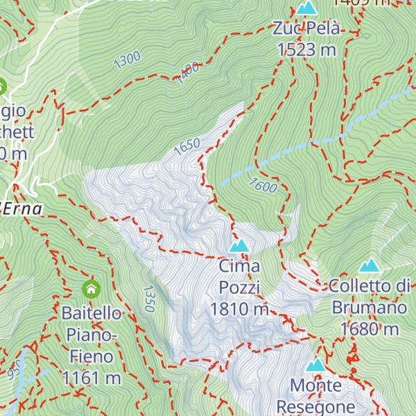Map of Pan di Zucchero