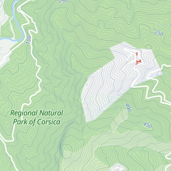 Map of Pointe de Serra