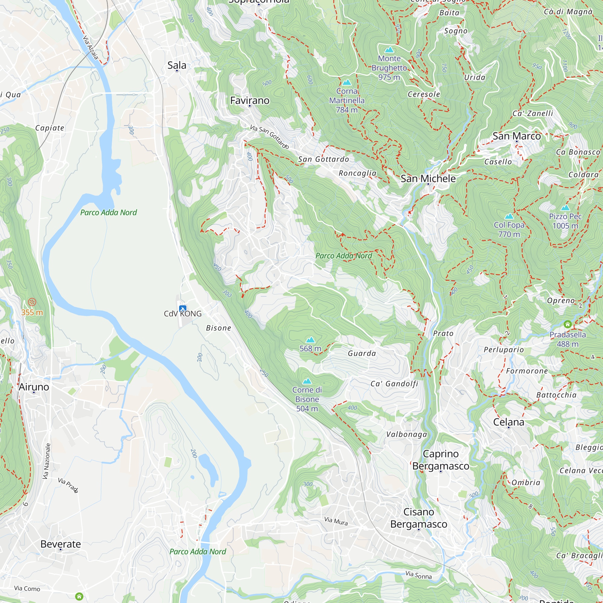 PARCO ALPINI map