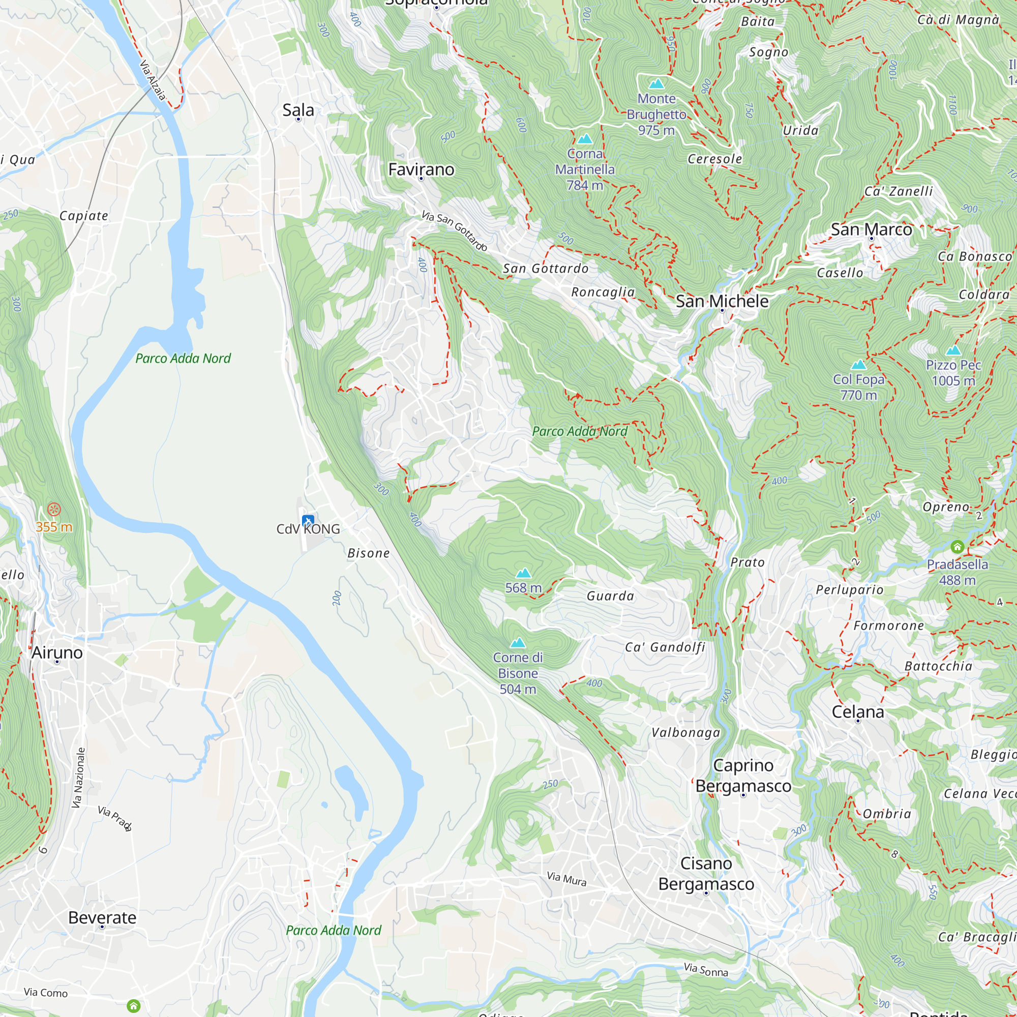 PARCO ALPINI map