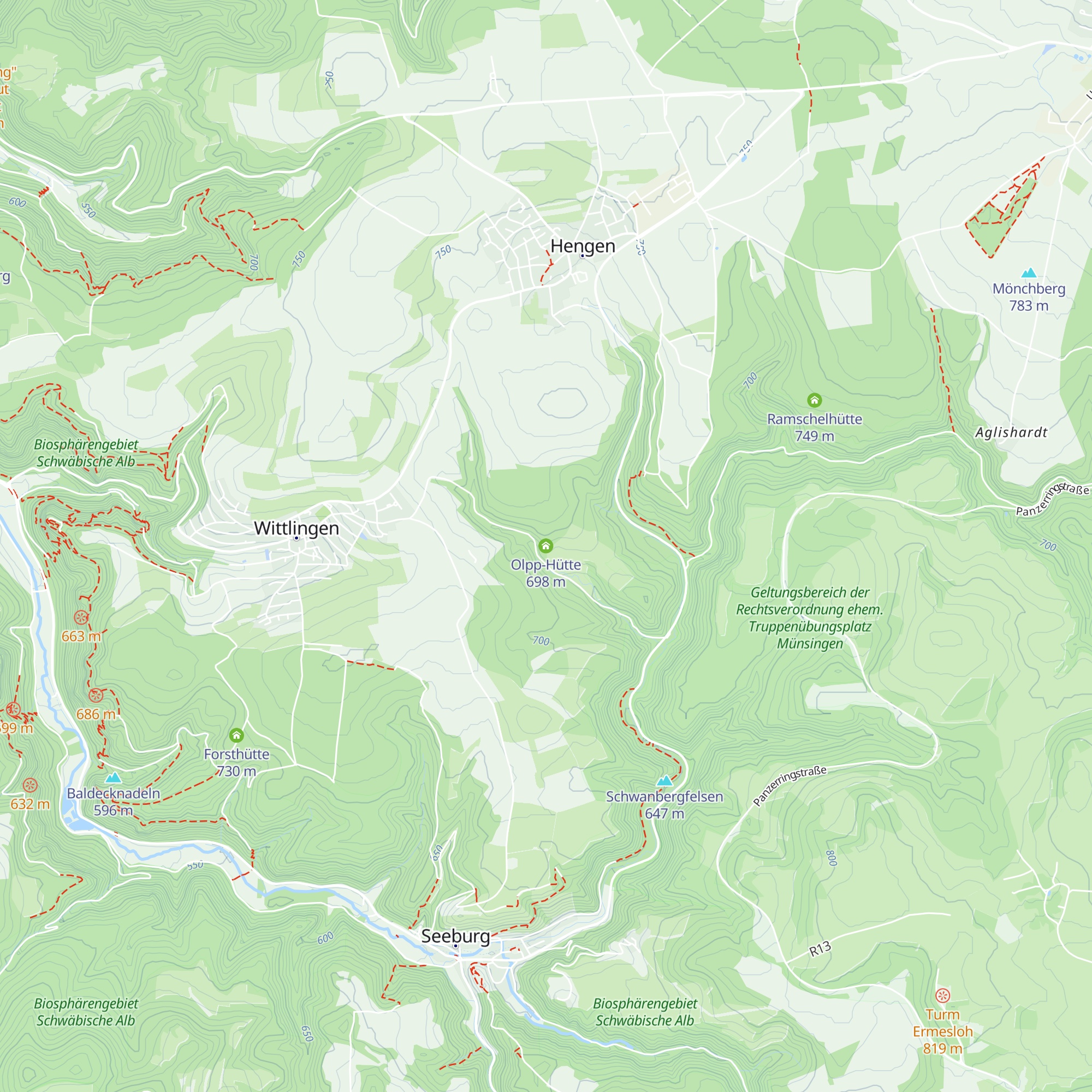 Olpp-Hütte map