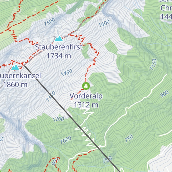 Map of Vorderalp