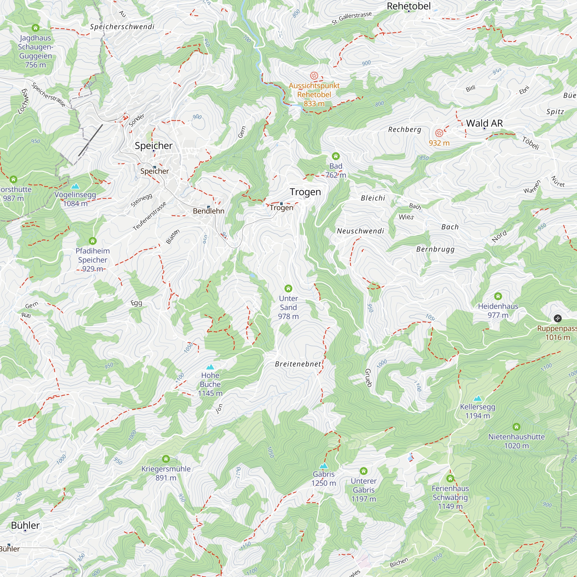 Unter Sand map
