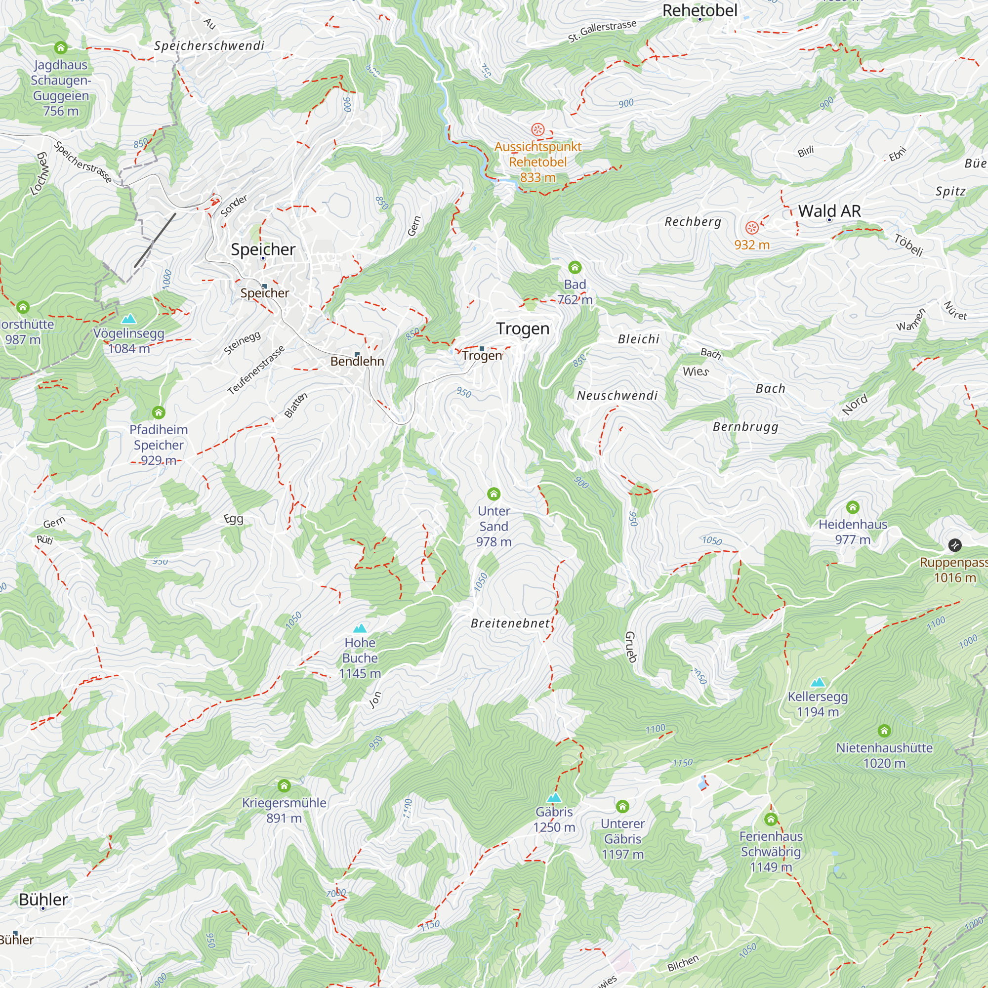 Unter Sand map