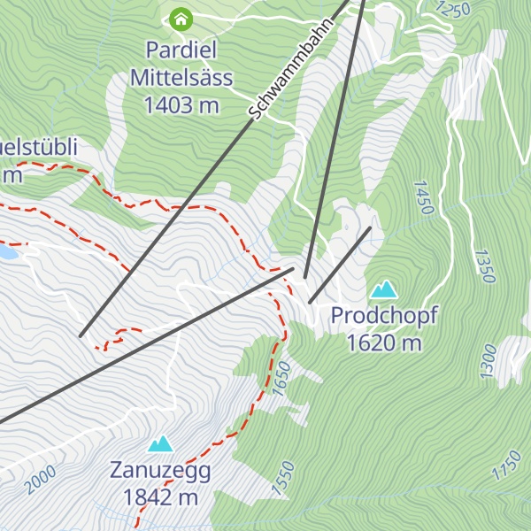 Map of Berggasthaus Pardiel
