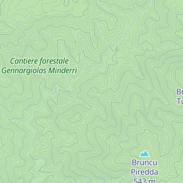 Map of Bruncu Baracconi