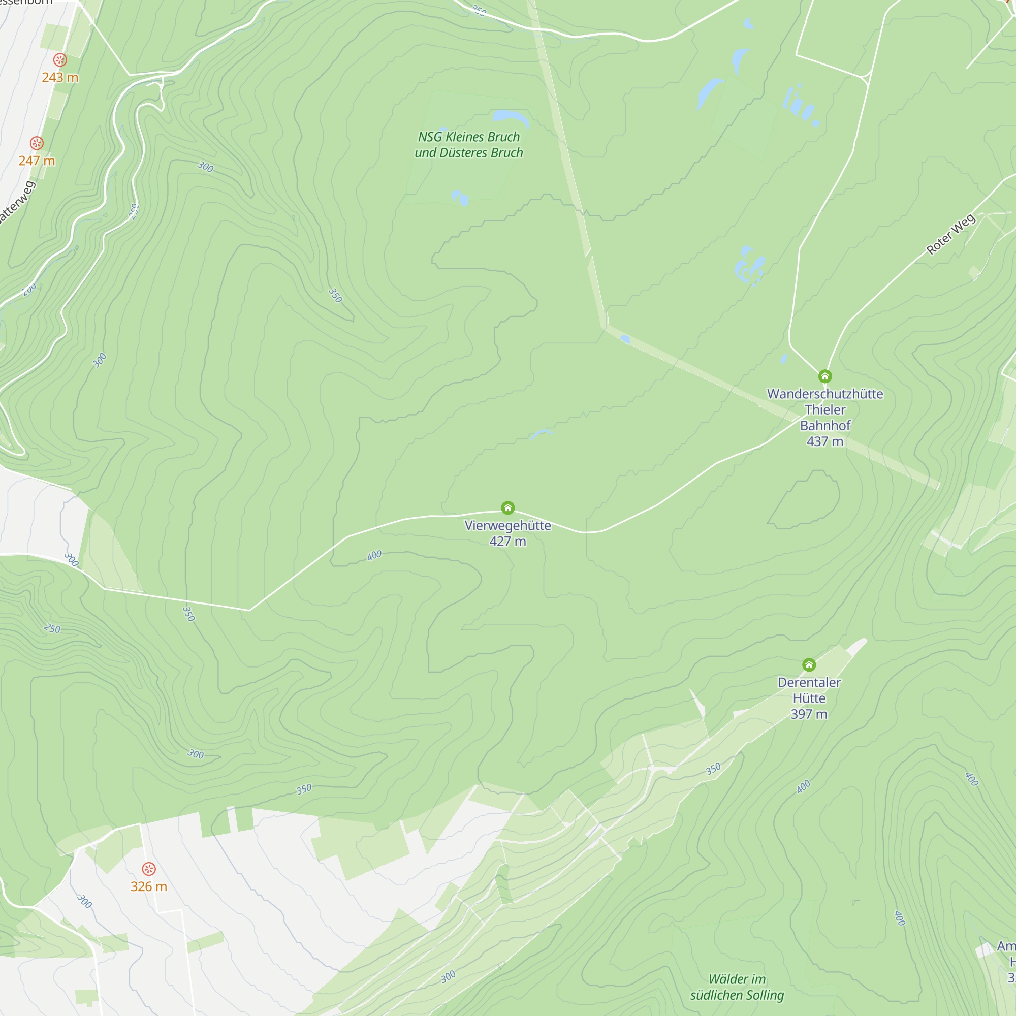 Vierwegehütte map