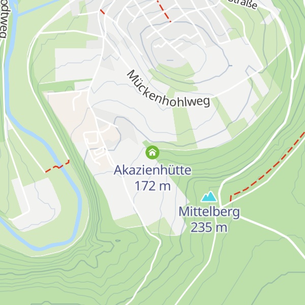 Map of Akazienhütte