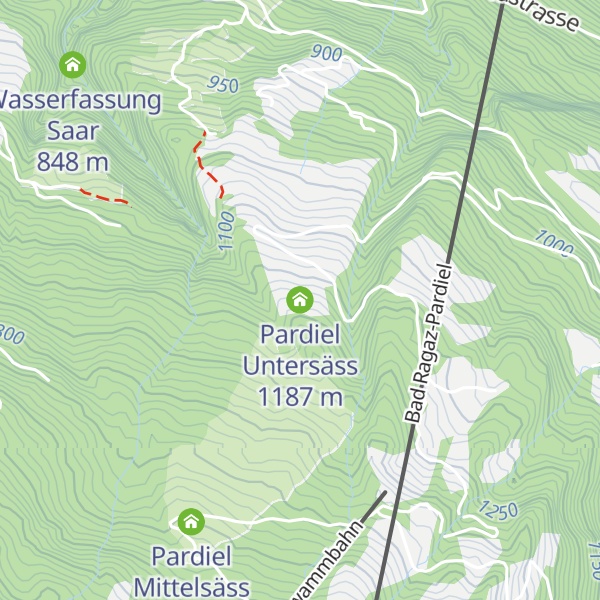 Map of Pardiel Untersäss
