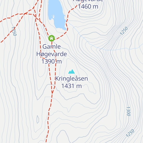 Map of Kringleåsen