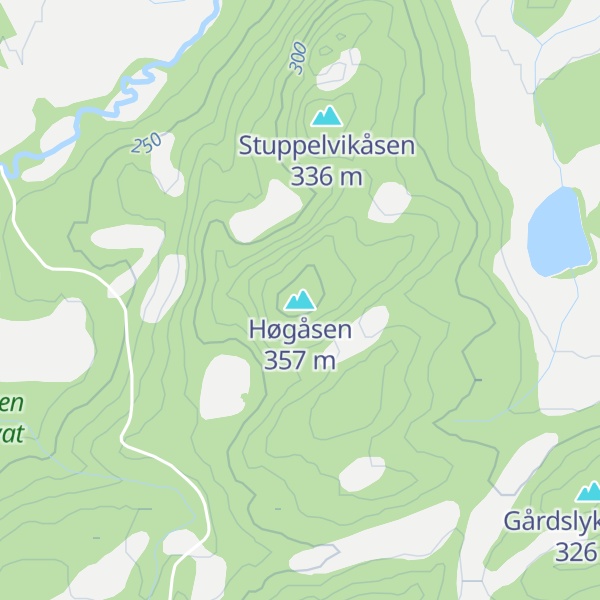 Map of Høgåsen
