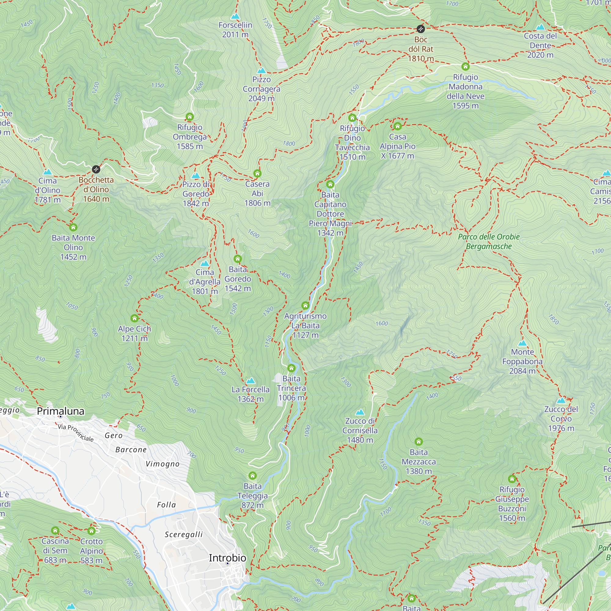 Agriturismo La Baita map